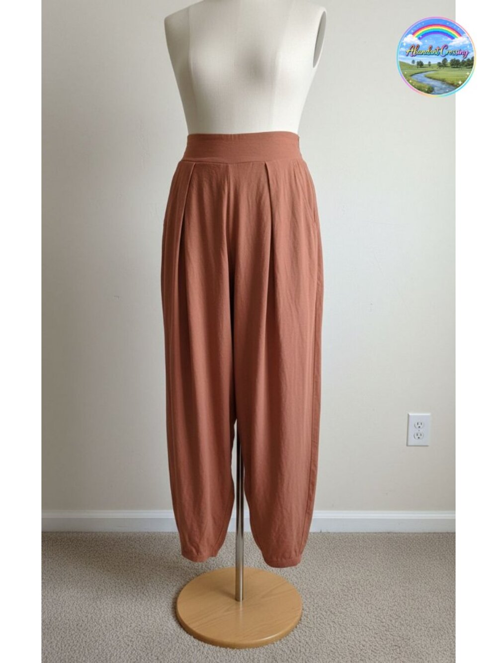Linen Harem Pants Loose Fit Boho Yoga Lounge Beach Casual
